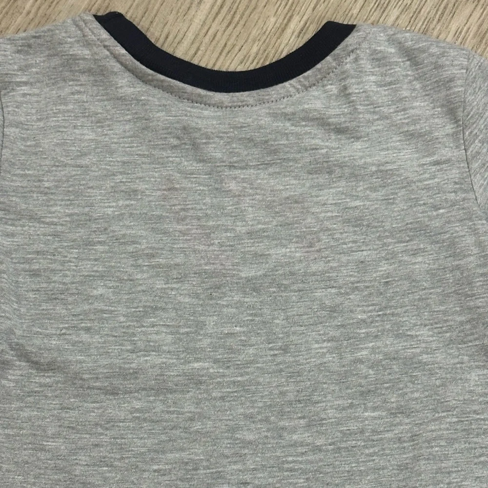 Lee. NWT. 3-Piece Play Outfit in Gray, Navy & Red-Striped.